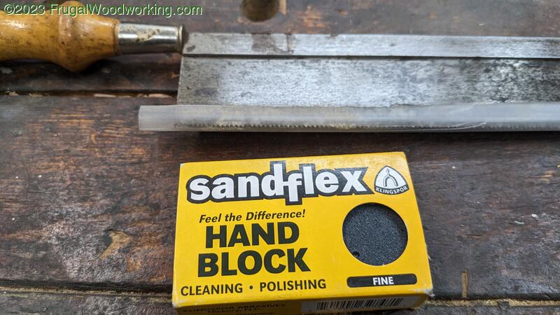Sandflex abrasive block by rusty saw